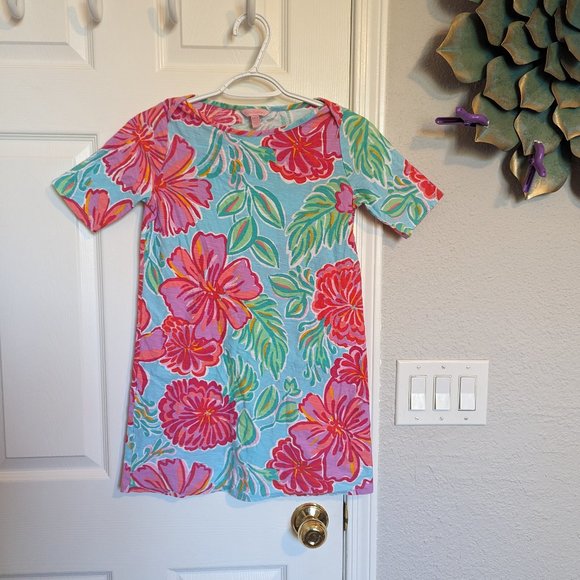 Lilly Pulitzer Other - Lilly Pulitzer Girls' Little Cassie Knit Dress | XL | Shorely Blue Bellini | EUC